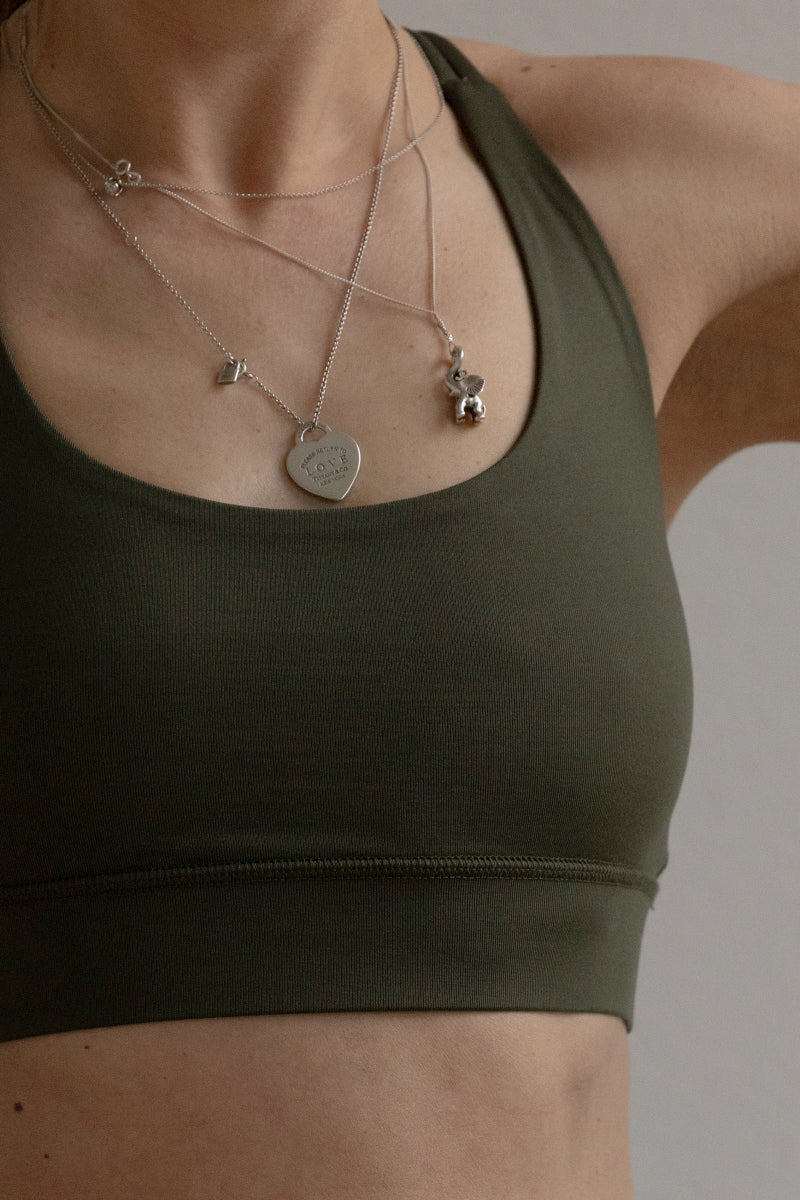 Criss-Cross Bra Forest Night | Hey Honey Yoga & Active Wear