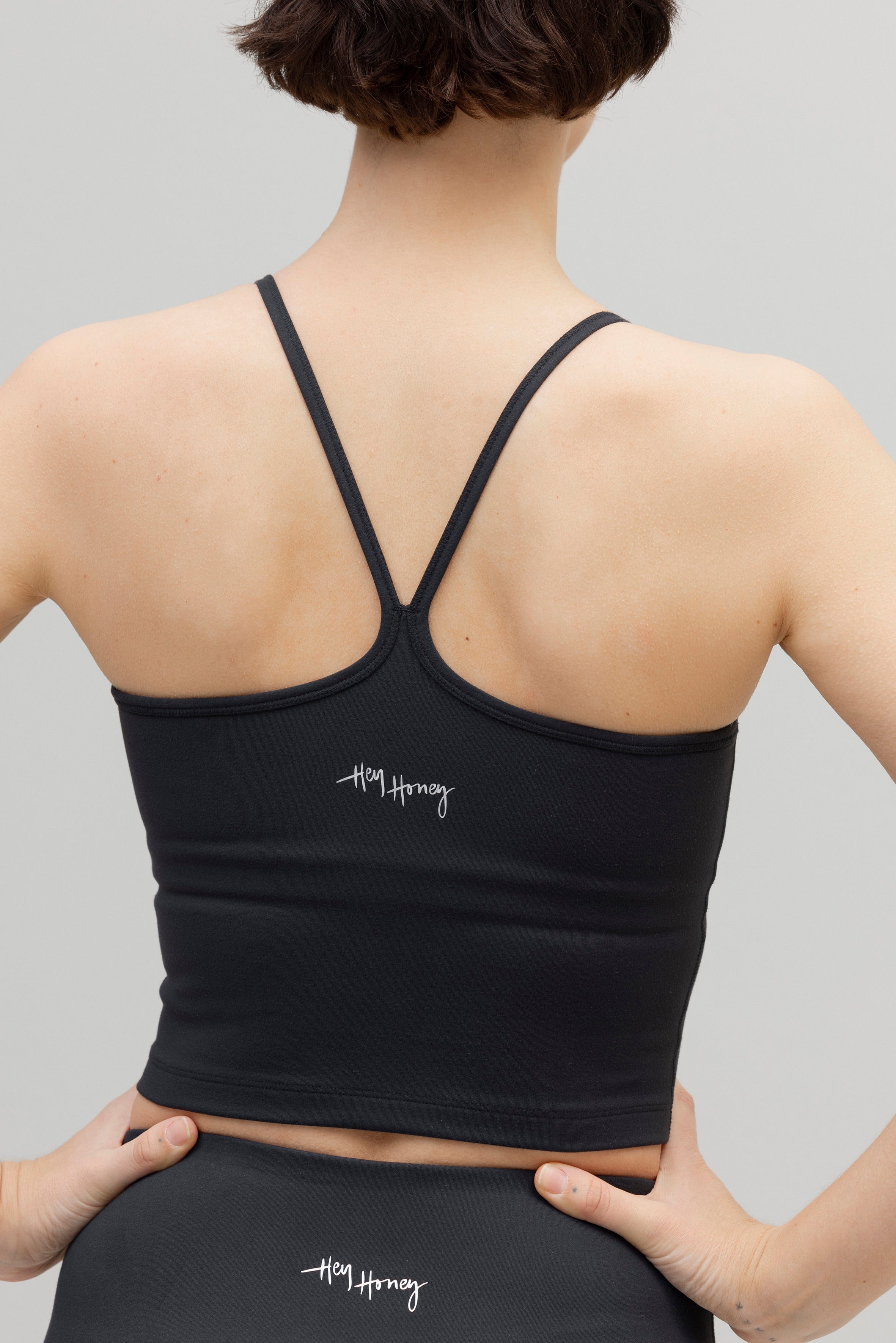 Longline Bustier Always Dressed Black | Hey Honey & Active Wear