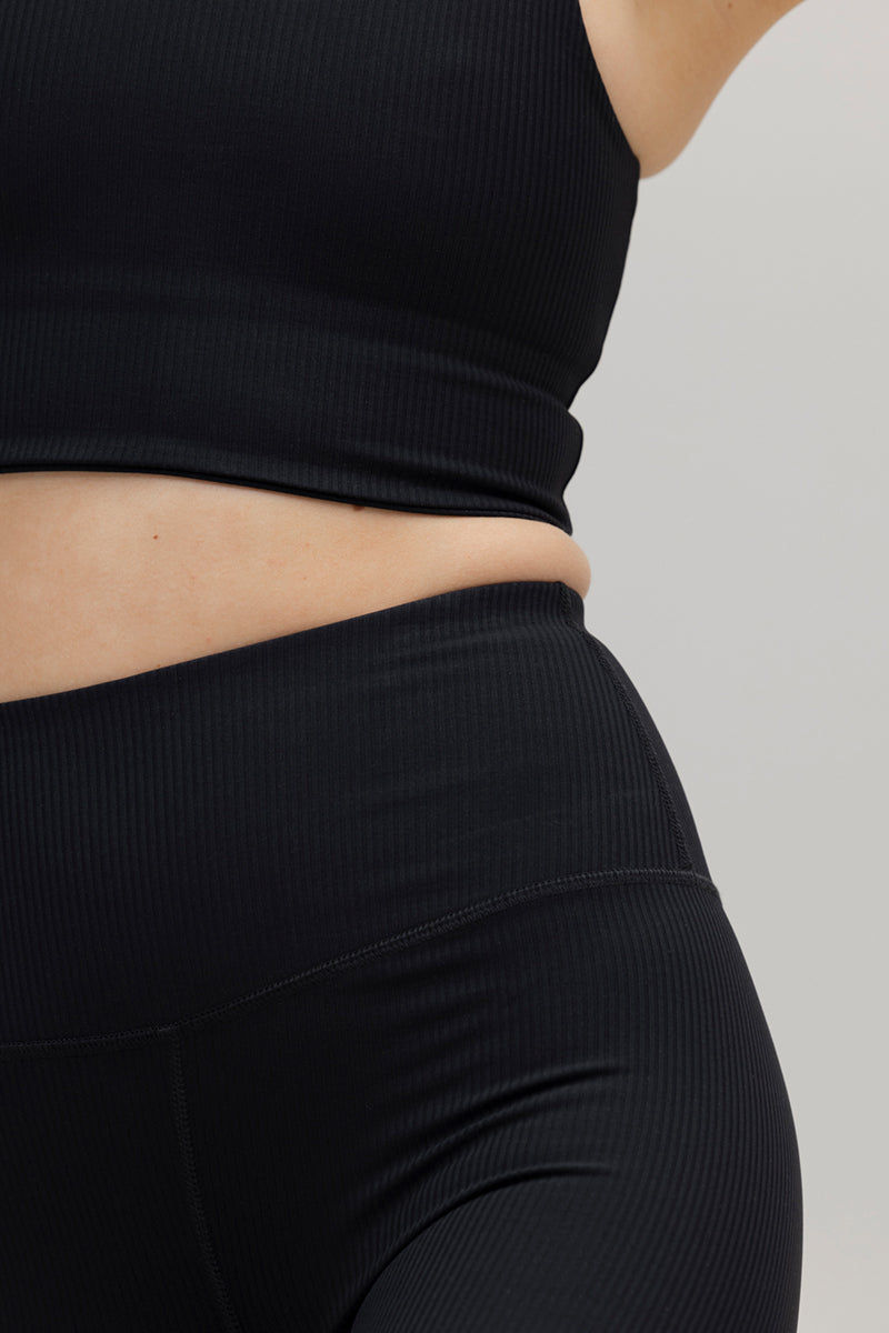 Bustier Ribbed Black | Hey Honey & Active Wear