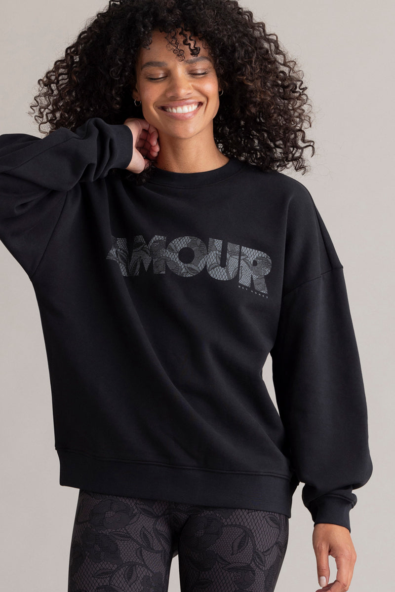 Sweatshirt Amour Black | Hey Honey & Active Wear