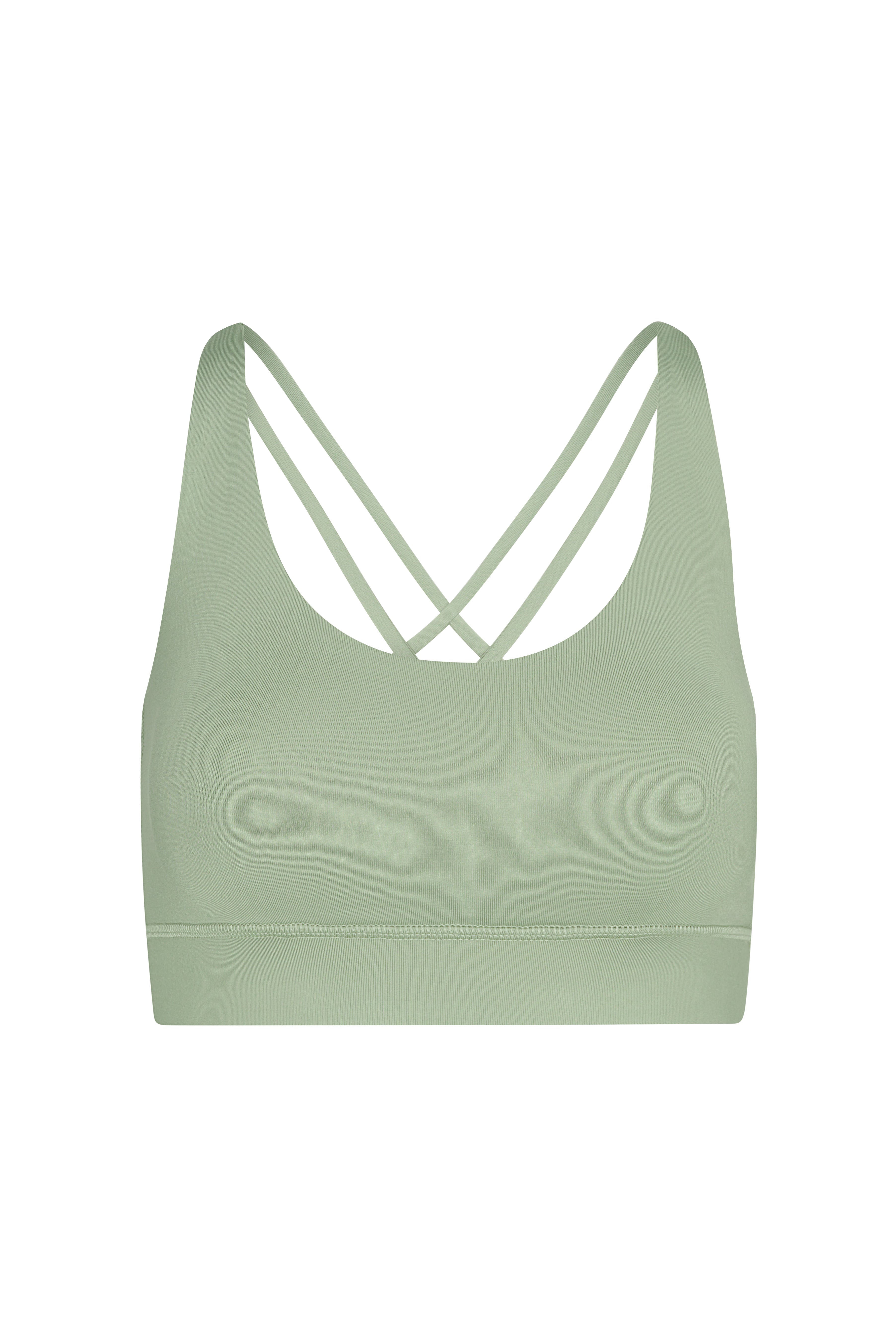Criss-Cross Bra Vetiver | Hey Honey Yoga & Active Wear