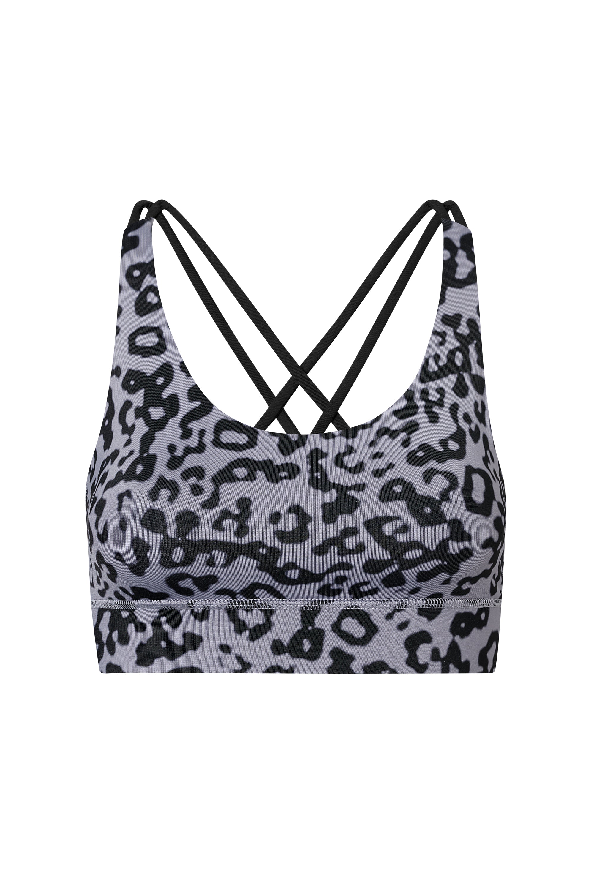 Criss-Cross Bra Distorted Animal Magnet | Hey Honey Yoga & Active Wear