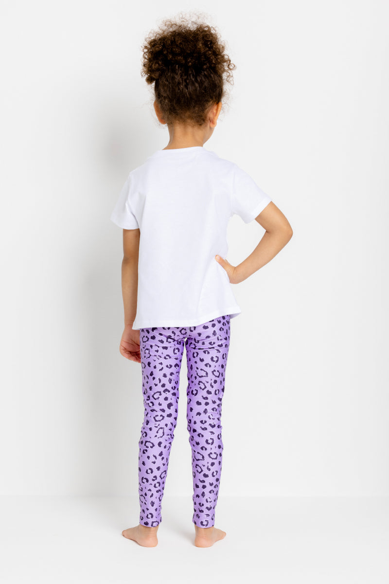 Leggings Leo Lavender Kids | Hey Honey Yoga & Active Wear