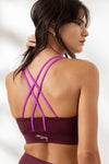 Criss-Cross Bra Fig | Hey Honey Yoga & Active Wear