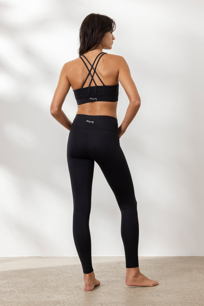 Criss-Cross Bra Black | Hey Honey Yoga & Active Wear