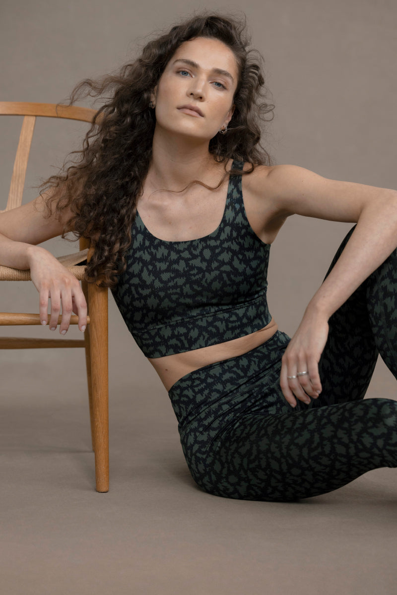 Bustier Safari Pine | Hey Honey Yoga & Active Wear
