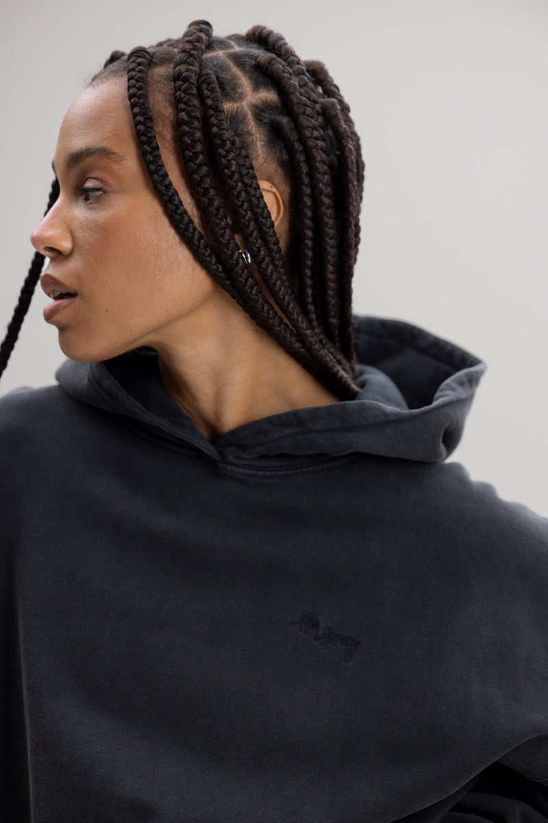 Hoodie Black Washed | Hey Honey & Active Wear