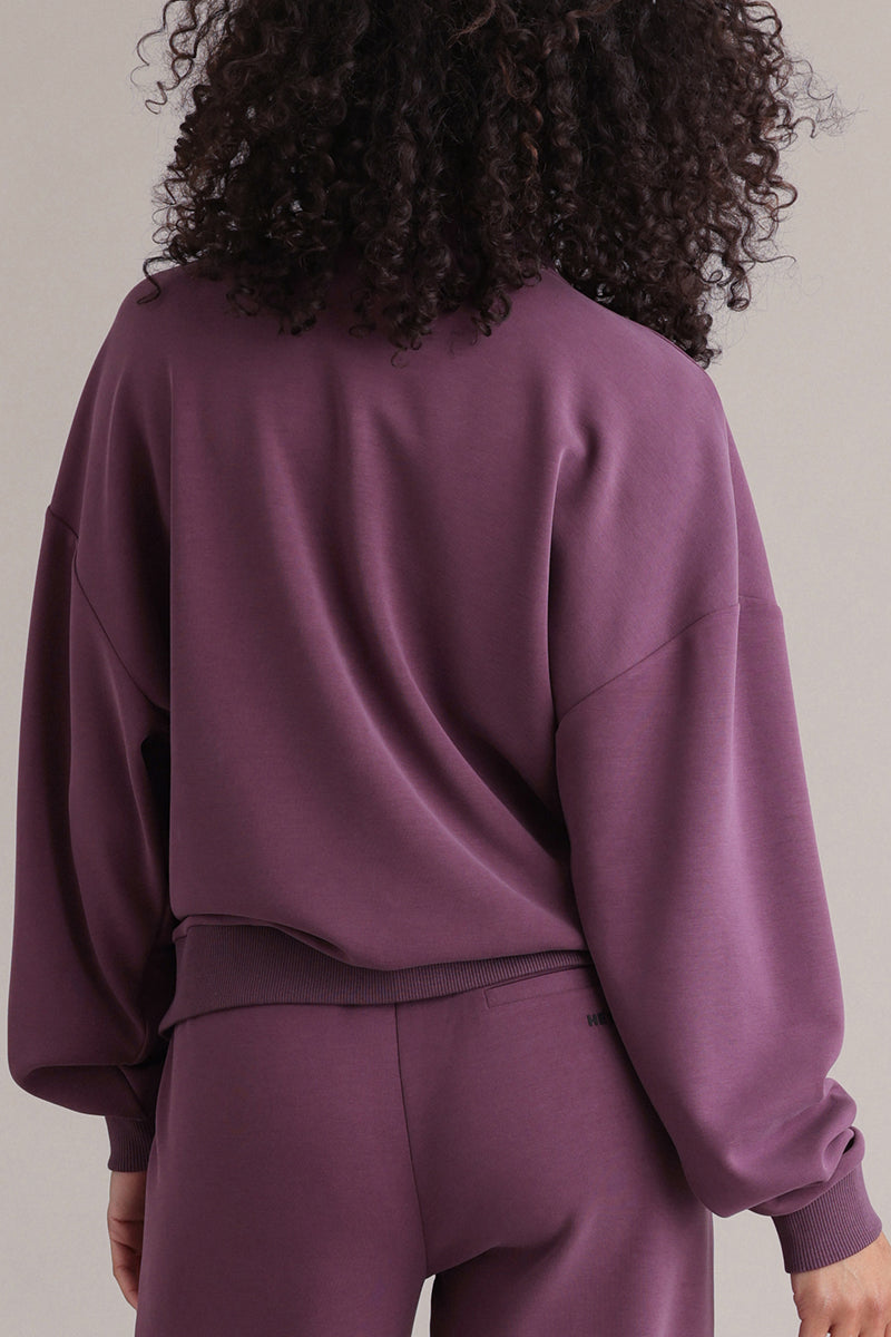 Bomber Jersey Jacket Italian Plum | Hey Honey & Active Wear