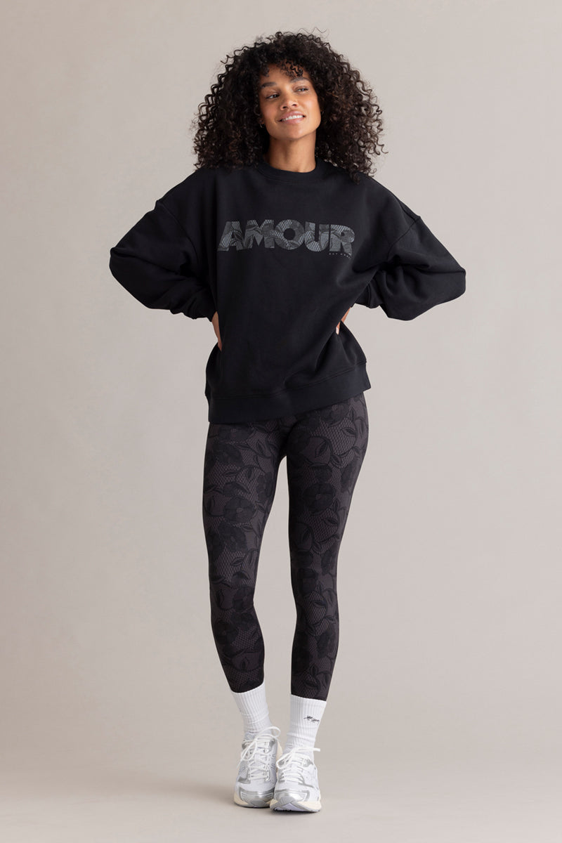 Leggings Print Dark Lace | Hey Honey Yoga & Active Wear