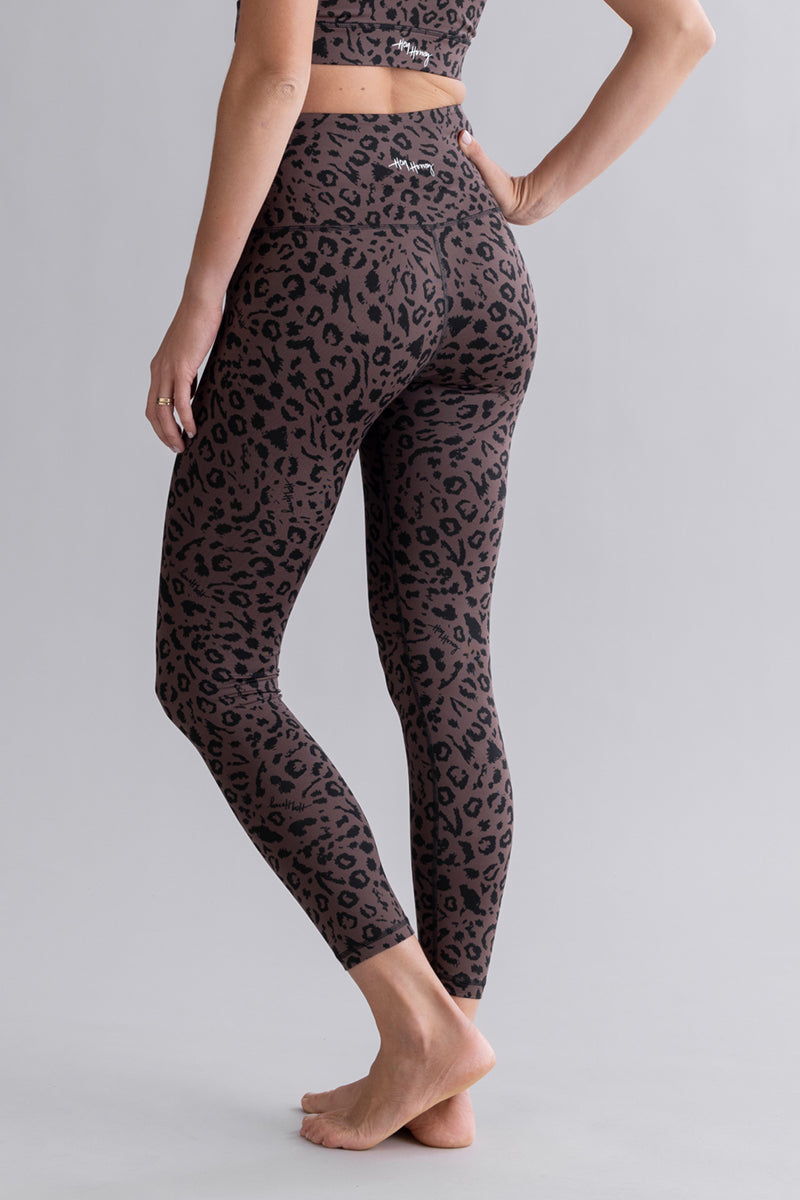 Cropped Leggings Mono Leo Soft Brown | Hey Honey & Active Wear