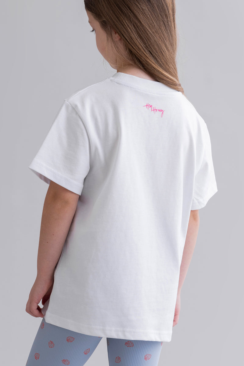 Kids T-Shirt Love White | Hey Honey & Active Wear
