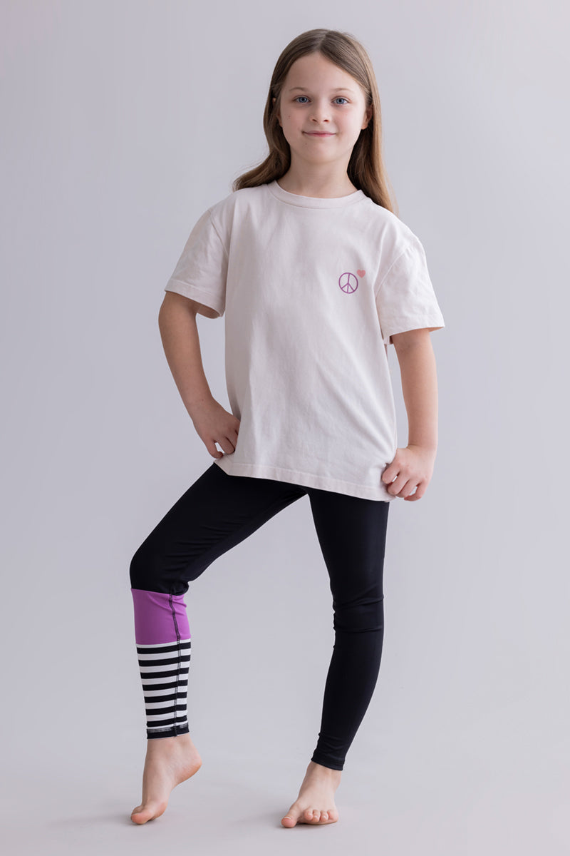 Kids T-Shirt Peace Off White | Hey Honey & Active Wear