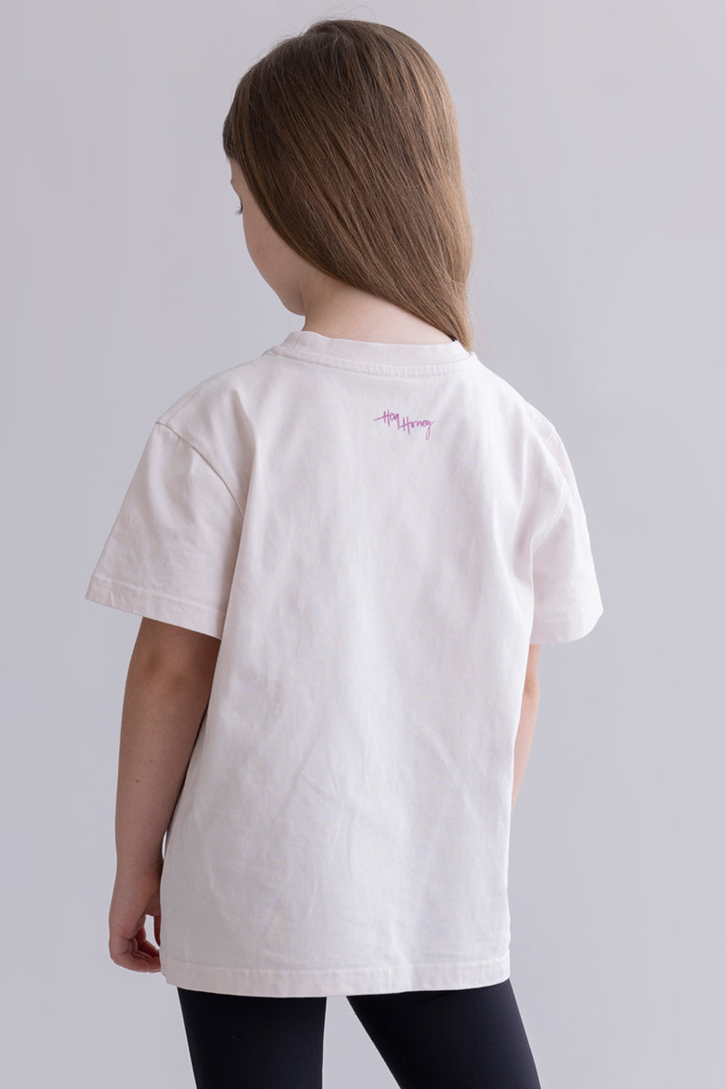 Kids T-Shirt Peace Off White | Hey Honey & Active Wear