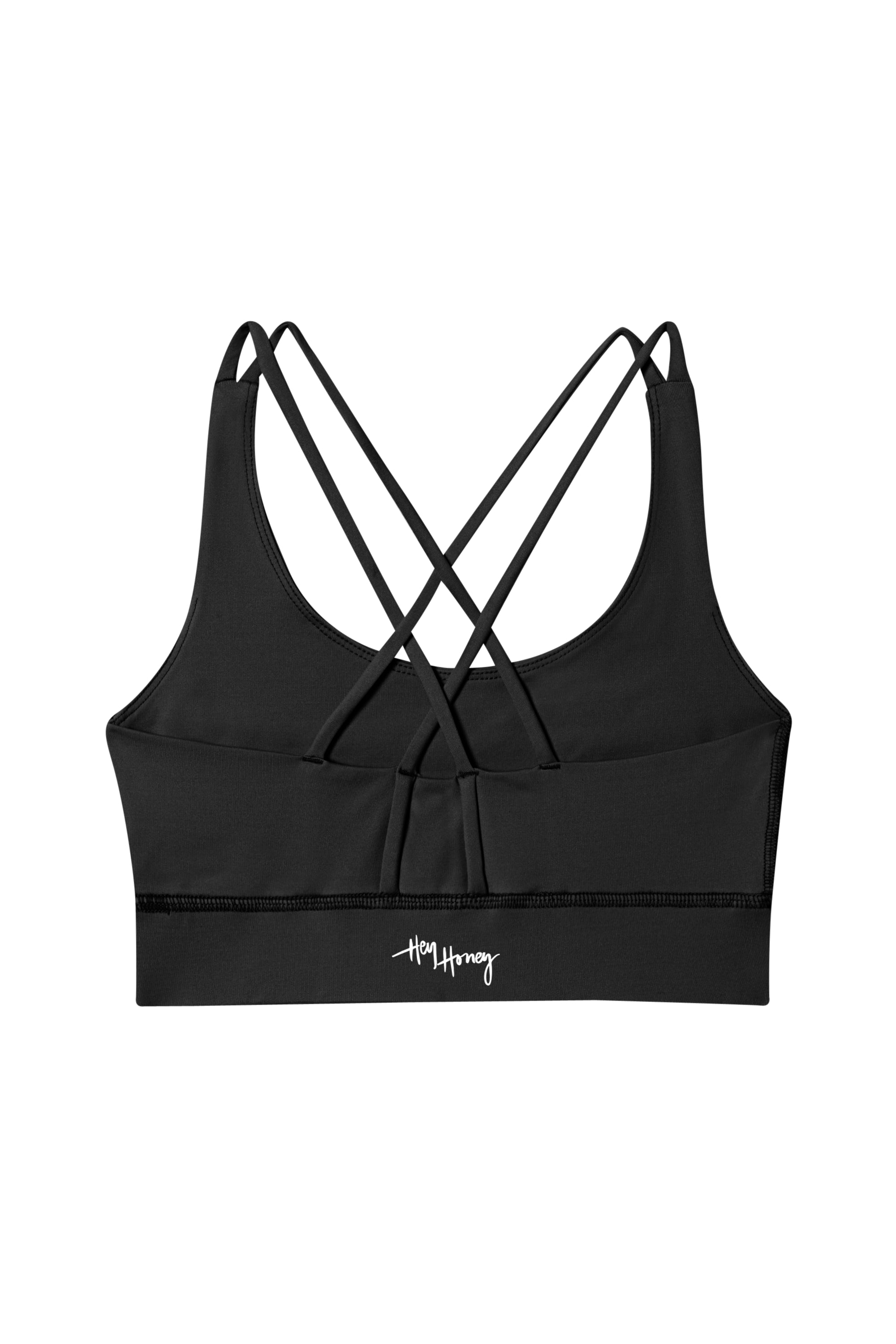 Criss-Cross Bra Black | Hey Honey Yoga & Active Wear